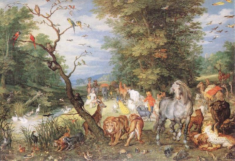 BRUEGHEL, Jan the Elder The Animals Entering the Ark  fggf oil painting image